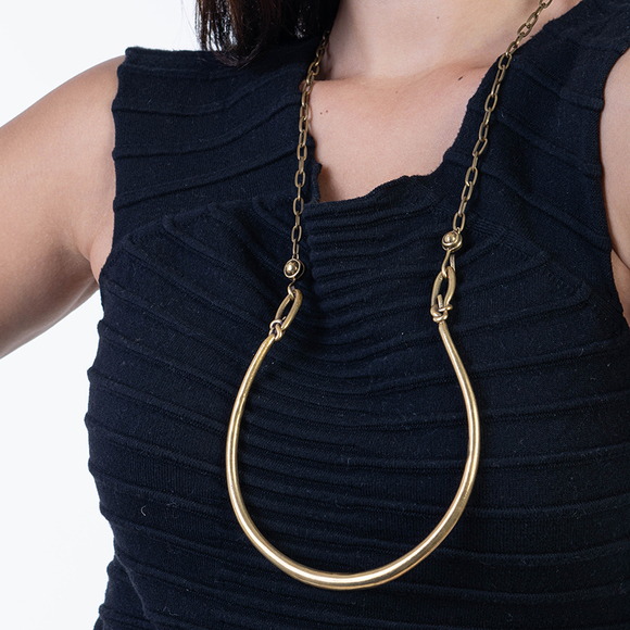 Aesa Necklace Women Bronze - Picture 3 of 3